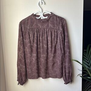 Floral Mauve Blouse